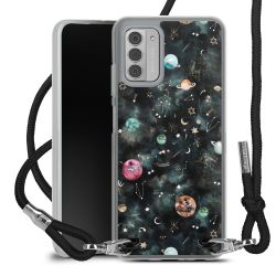 New Carry Case Transparent Stoff schwarz/silber