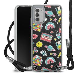 New Carry Case Transparent Stoff schwarz/silber