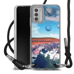 New Carry Case Transparent Stoff schwarz/silber