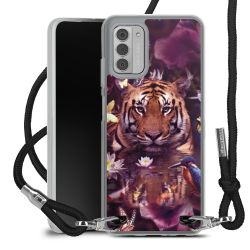 New Carry Case Transparent Stoff schwarz/silber