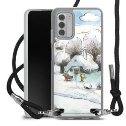 New Carry Case Transparent Stoff schwarz/silber