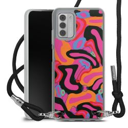 New Carry Case Transparent Stoff schwarz/silber