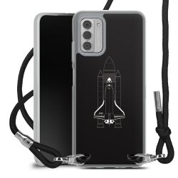 New Carry Case Transparent Stoff schwarz/silber