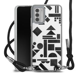 New Carry Case Transparent Stoff schwarz/silber