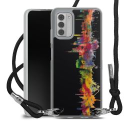 New Carry Case Transparent Stoff schwarz/silber