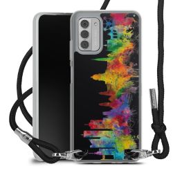 New Carry Case Transparent Stoff schwarz/silber