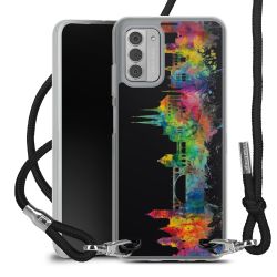 New Carry Case Transparent Stoff schwarz/silber