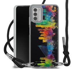 New Carry Case Transparent Stoff schwarz/silber