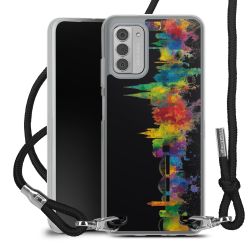 New Carry Case Transparent Stoff schwarz/silber