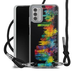 New Carry Case Transparent Stoff schwarz/silber