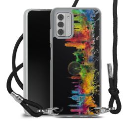 New Carry Case Transparent Stoff schwarz/silber