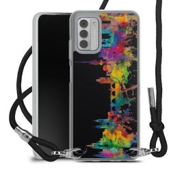 New Carry Case Transparent Stoff schwarz/silber