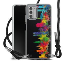 New Carry Case Transparent Stoff schwarz/silber