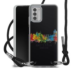 New Carry Case Transparent Stoff schwarz/silber