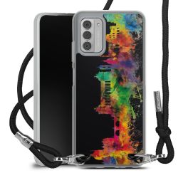 New Carry Case Transparent Stoff schwarz/silber