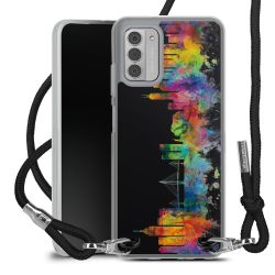 New Carry Case Transparent Stoff schwarz/silber