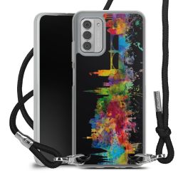 New Carry Case Transparent Stoff schwarz/silber