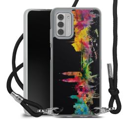 New Carry Case Transparent Stoff schwarz/silber