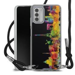 New Carry Case Transparent Stoff schwarz/silber