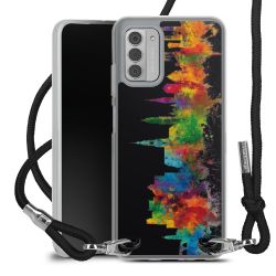 New Carry Case Transparent Stoff schwarz/silber