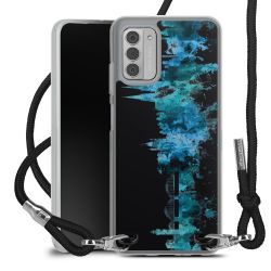 New Carry Case Transparent Stoff schwarz/silber