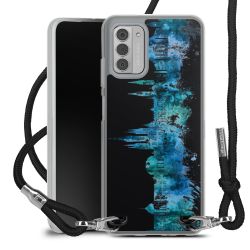 New Carry Case Transparent Stoff schwarz/silber