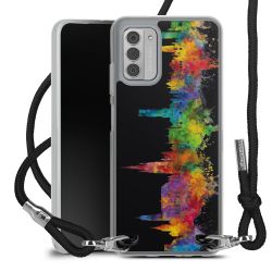 New Carry Case Transparent Stoff schwarz/silber