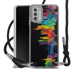 New Carry Case Transparent Stoff schwarz/silber