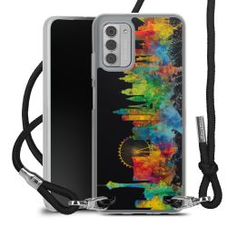 New Carry Case Transparent Stoff schwarz/silber