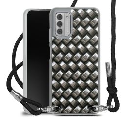 New Carry Case Transparent Stoff schwarz/silber