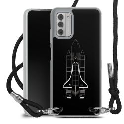 New Carry Case Transparent Stoff schwarz/silber