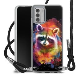 New Carry Case Transparent Stoff schwarz/silber