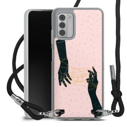 New Carry Case Transparent Stoff schwarz/silber