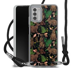 New Carry Case Transparent Stoff schwarz/silber