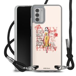 New Carry Case Transparent Stoff schwarz/silber