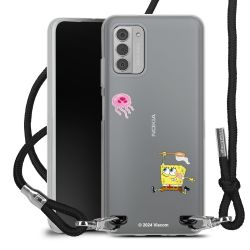 New Carry Case Transparent Stoff schwarz/silber