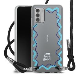 New Carry Case Transparent Stoff schwarz/silber