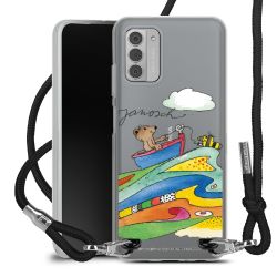 New Carry Case Transparent Stoff schwarz/silber