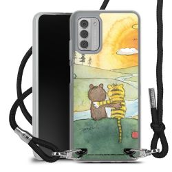 New Carry Case Transparent Stoff schwarz/silber