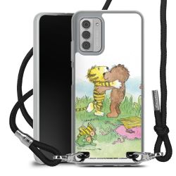 New Carry Case Transparent Stoff schwarz/silber