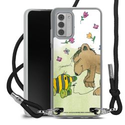 New Carry Case Transparent Stoff schwarz/silber