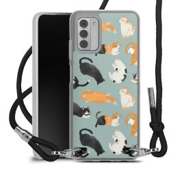 New Carry Case Transparent Stoff schwarz/silber