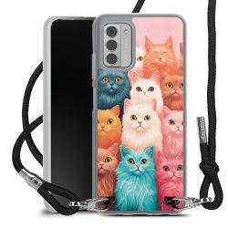 New Carry Case Transparent Stoff schwarz/silber