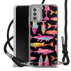 New Carry Case Transparent Stoff schwarz/silber