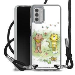 New Carry Case Transparent Stoff schwarz/silber