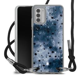 New Carry Case Transparent Stoff schwarz/silber