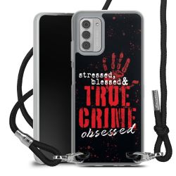 New Carry Case Transparent Stoff schwarz/silber