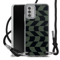 New Carry Case Transparent Stoff schwarz/silber