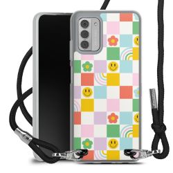 New Carry Case Transparent Stoff schwarz/silber