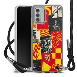 New Carry Case Transparent Stoff schwarz/silber